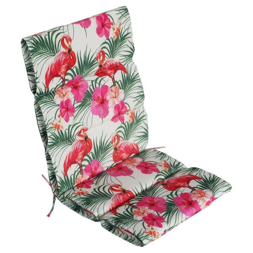 Garden Chair Sofa Flamingo Print Full Back & Base Pair UK Camping And Leisure