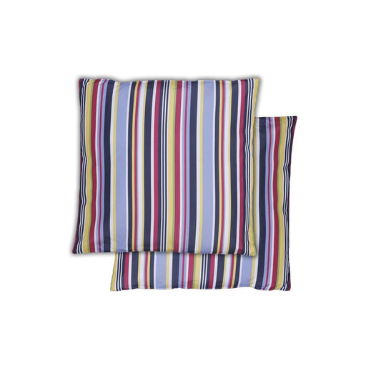 Garden Sofa Stripe Print Scatter Cushion Pair UK Camping And Leisure