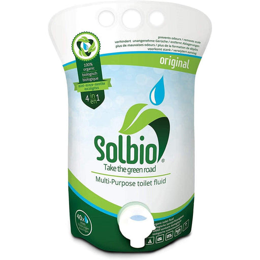 Solbio Organic Chemical Toilet Fluid Waste & Flush 1.6L x40 Doses UK Camping And Leisure