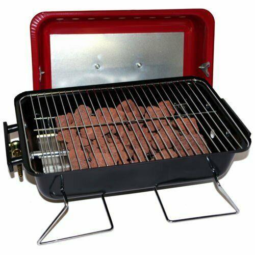 Portable Table Top Gas Barbeque With Lava Rocks - UK Camping And Leisure