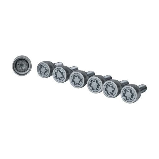 SAS M12x1.5 Premium Locking Wheel Bolts – 6 Pack Spherical Seat Bolts for Alloys - UK Camping And Leisure