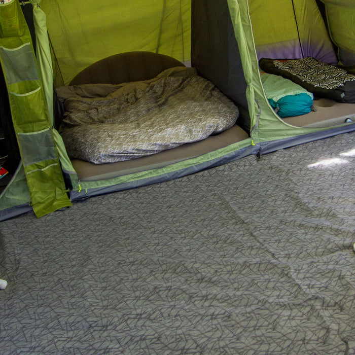 Vango Maritsa AirBeam tent interior with two sleeping compartments