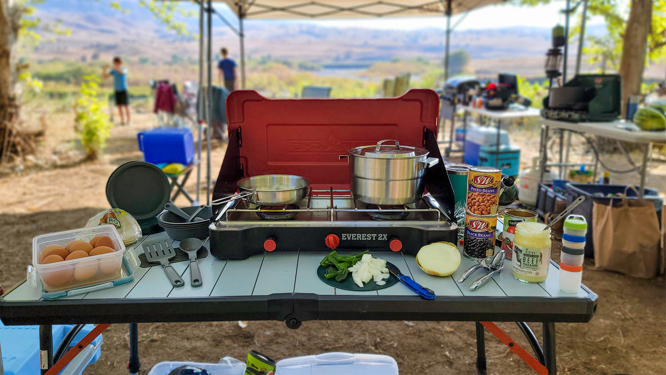 Cookware & Utensils - camping pans and pots for stoves and BBQs