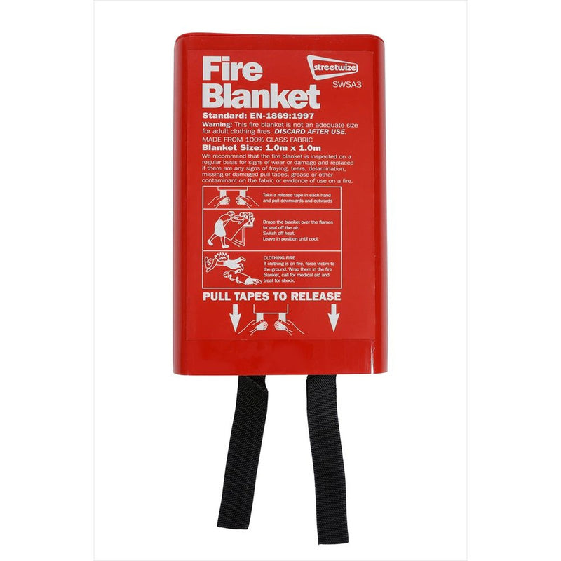 0.6kg BC Dry Power Fire Extinguisher & Blanket Caravan Boat Home Fireblitz - UK Camping And Leisure