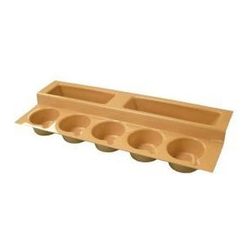Stepped Cup Rack Beige T/160 BEIGE UK Camping And Leisure - UK Camping And Leisure