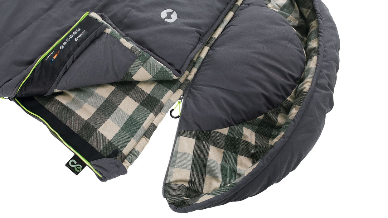Outwell Camper Grey Single Sleeping Bag Outwell - UK Camping And Leisure