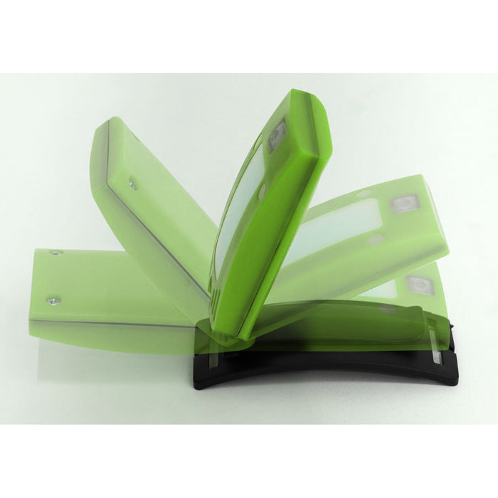 2W COB LED Rechargeable Head Torch Auto Sensor Cycling Front Rear Light Green Sealey - UK Camping And Leisure