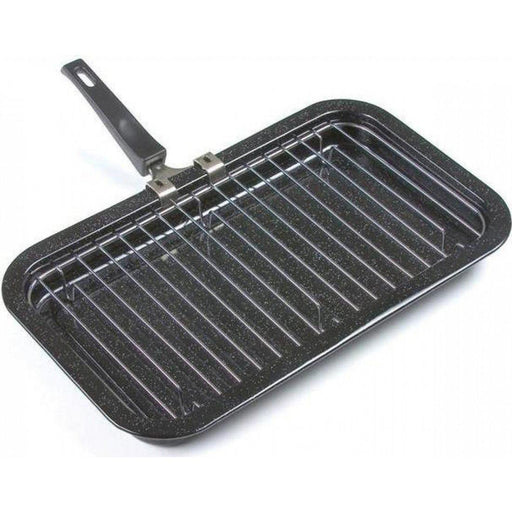31cm mini grill pan black speckled enamel 961231 Genware - UK Camping And Leisure