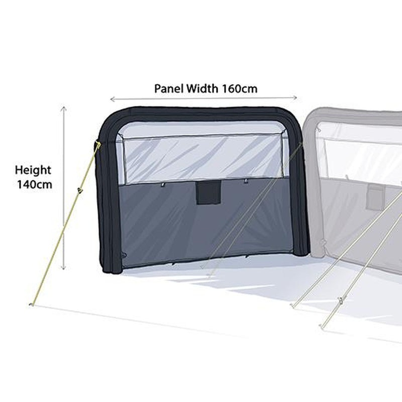 Maypole Single Panel Air Modular Windbreak Maypole - UK Camping And Leisure
