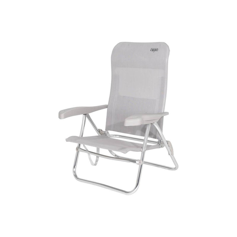 Crespo Beach Chair AL/205 Beige Crespo - UK Camping And Leisure