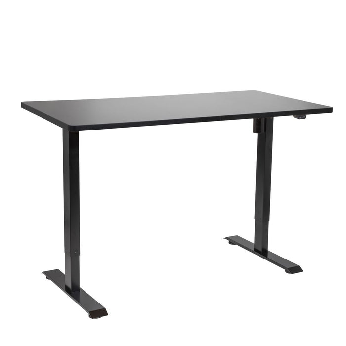 Dellonda Single Motor  Adjustable-Height Electric Sit/Stand Desk - Black Desktop Dellonda - UK Camping And Leisure