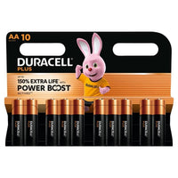 Duracell AA Cell Plus with Power Boost Batteries (Pack 10)
