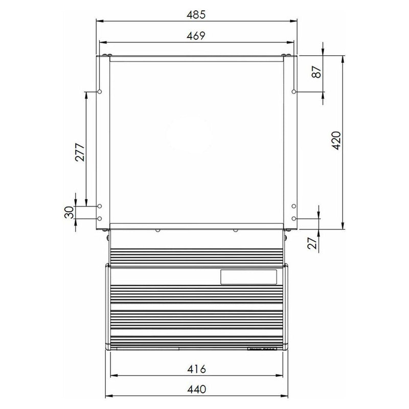Electric Single Step Sliding Motion 440mm - Electric Step for Motorhomes Nova - UK Camping And Leisure