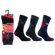 Mens lightweight thermal insulated argyle socks (assorted colours) 2739 UK Camping And Leisure - UK Camping And Leisure