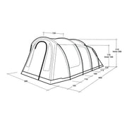 Outwell Rockwell 6 Pole Tent Blue 6 Person Outwell - UK Camping And Leisure