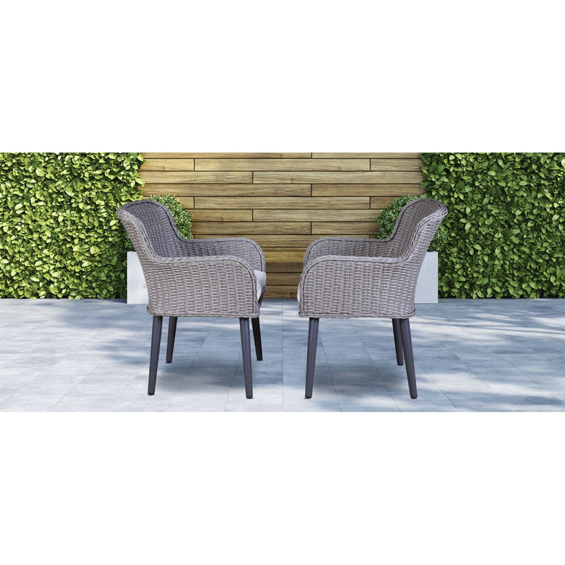 Dellonda Buxton Rattan Wicker Outdoor Chairs Set 2pc DG76 Dellonda - UK Camping And Leisure