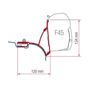 Fiamma F45S Awning, Indel B Fridge, Can Hob/RH Sink & Cold Tap Bundle AG - UK Camping And Leisure