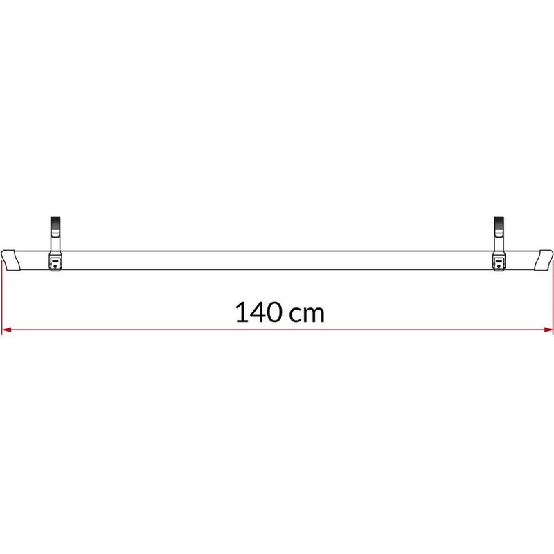 Fiamma Rail Quick 140 Red L80 Only: Quick bike rail in red for L80 only Fiamma - UK Camping And Leisure