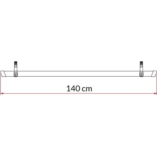 Fiamma Rail Quick 140 Red L80 Only: Quick bike rail in red for L80 only Fiamma - UK Camping And Leisure