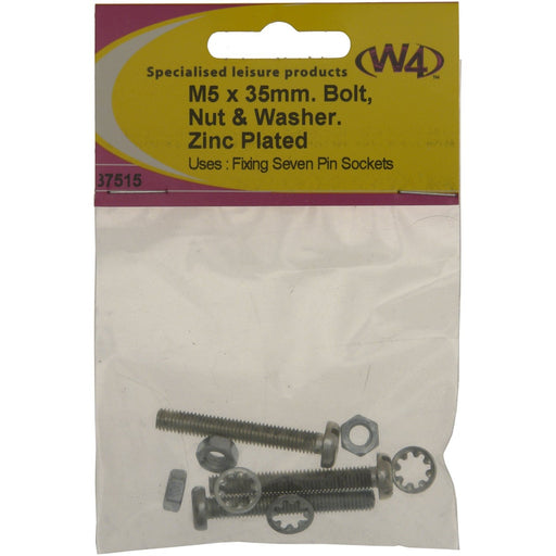 W4 7 Pin Socket Bolt Set (3) 37515 W4 - UK Camping And Leisure
