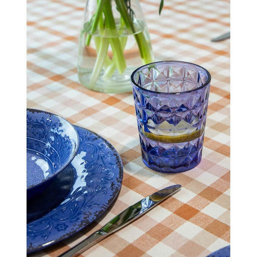 Gimex Stone Line Water Glass Azure 480ml 2 Pieces Gimex - UK Camping And Leisure