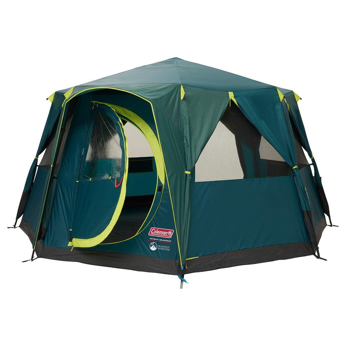 Coleman Octagon Green 8 Person Blackout Tent Camping Festival Outdoors Garden