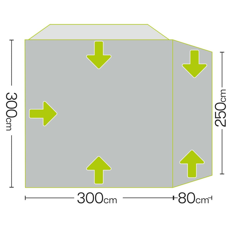 Quest Eagle Air Drive Away Campervan Awning (Low : 180 - 210) Quest Leisure - UK Camping And Leisure