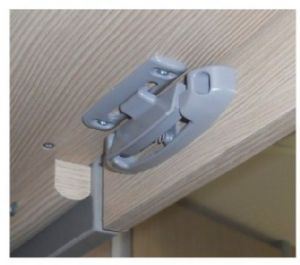 W4 Cupboard/Locker Door Catch Ash Grey 37851 UK Camping And Leisure - UK Camping And Leisure