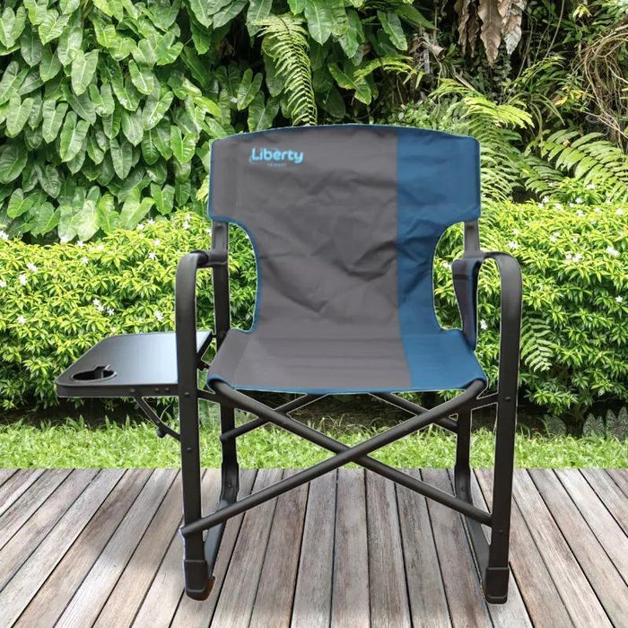 Liberty Director Chair Outdoor Camping Folding Side Table Blue Liberty - UK Camping And Leisure