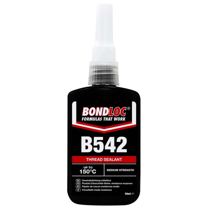 Bondloc B542 Hydraulic Thread Sealant (Brown / 50ml) Bondloc - UK Camping And Leisure