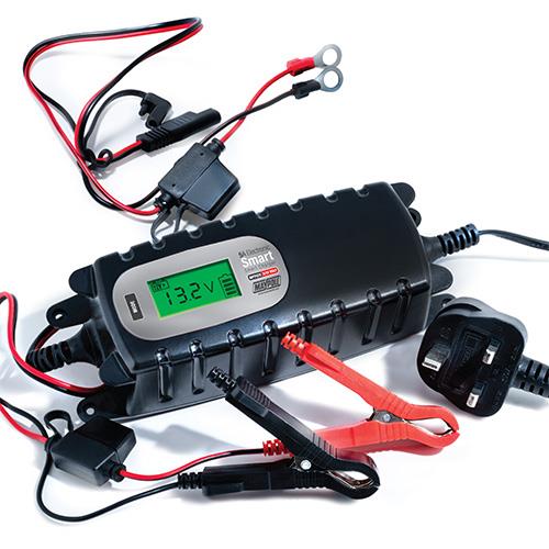 Maypole MP7425 6/12V Electronic Car 5A Smart Charger With USB Port Maypole - UK Camping And Leisure