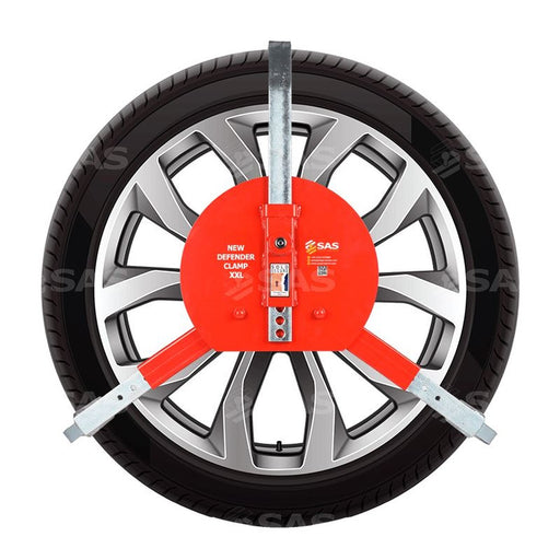 SAS Security Products SAS New Defender XXL Wheelclamp Lock Keyed Alike - Main Product Image | UK Camping and Leisure