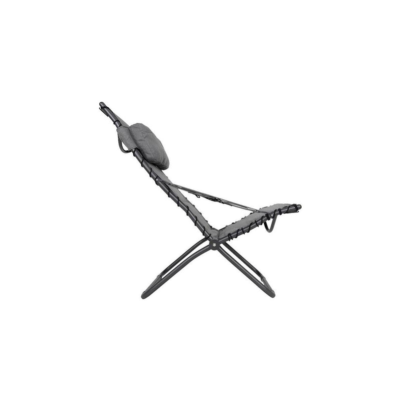 Crespo Lounger AP/262 Tex Comfort Light Grey Crespo - UK Camping And Leisure
