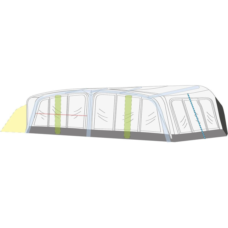 Galaxy 2 Air Full Awning (946 - 980cm : Size 8 : S) 12030370800002 Quest - UK Camping And Leisure