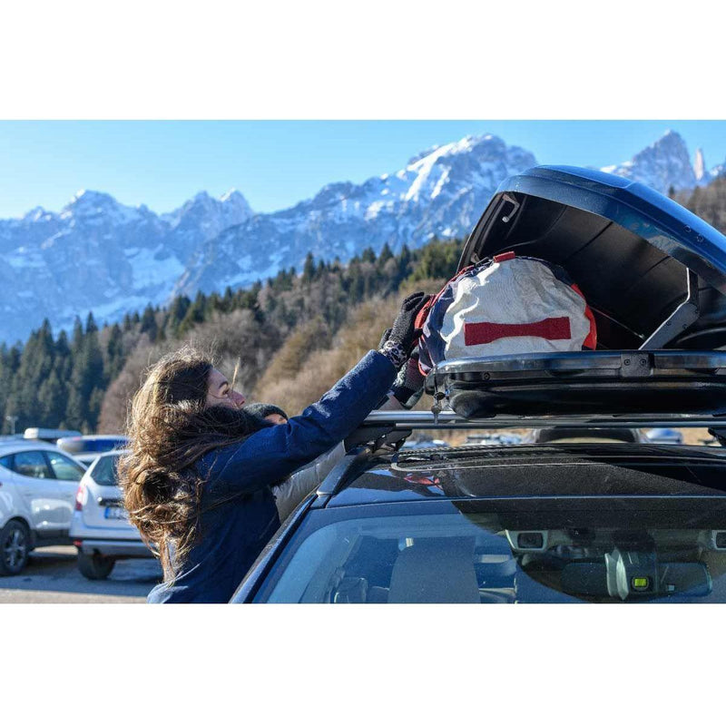Menabo Diamond 500 Litre Black Roof Box with Duo / Dual Opening (75kg Max.) Menabo - UK Camping And Leisure