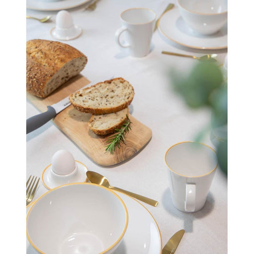 Gimex Linea Line Mug Gold 350ml 4 Pieces Gimex - UK Camping And Leisure