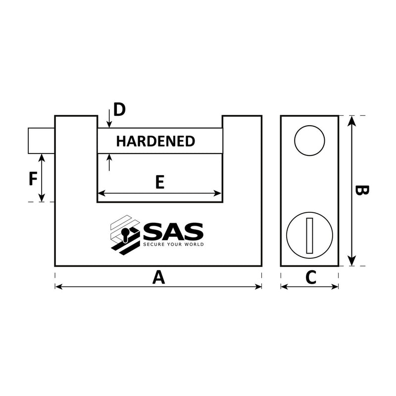 SAS Security Products SAS KB21 Unilock Lock Keyed Alike - Image 7 of 7 | UK Camping and Leisure