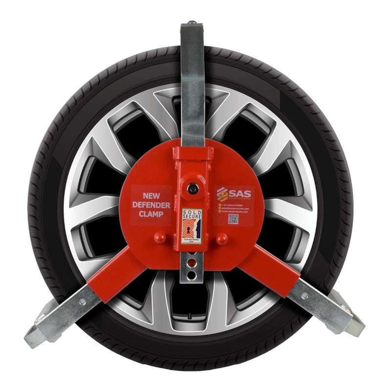 SAS Security Products SAS New Defender Wheelclamp Lock Keyed Alike - Main Product Image | UK Camping and Leisure