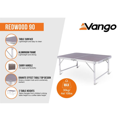 Vango Redwood Duo 90 Table Grain Lightweight - View 2