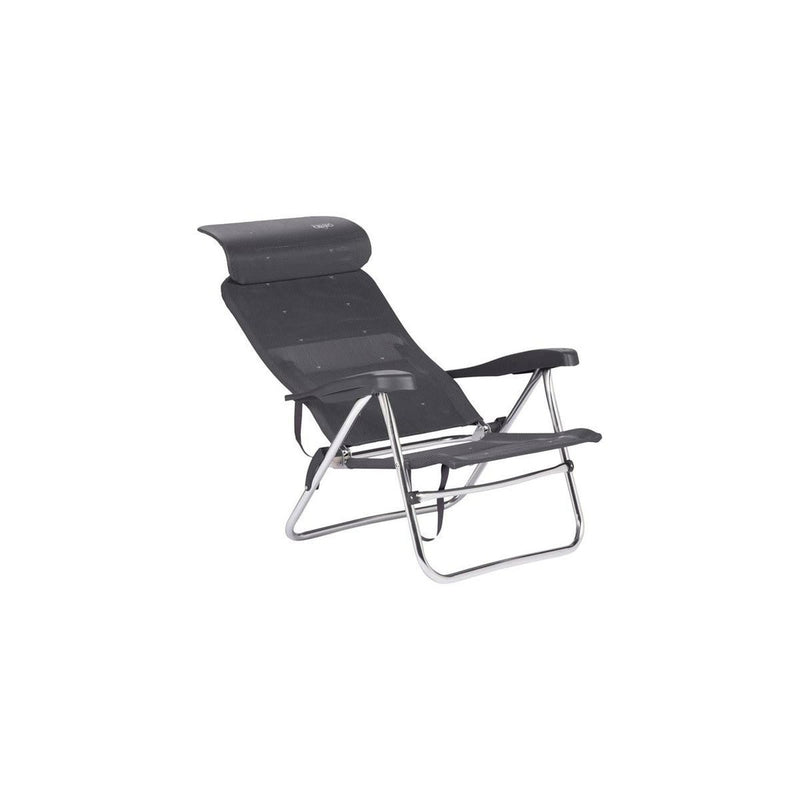 Crespo Beach Chair AL/205 Compact Dark Grey Crespo - UK Camping And Leisure
