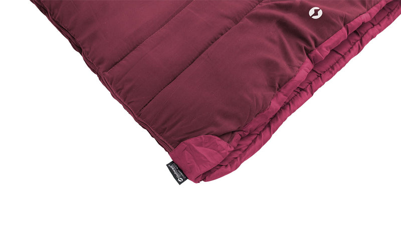 Outwell Champ Kids Deep Red Red Junior Sleeping Bag | camping sleeping bag, garden, summer