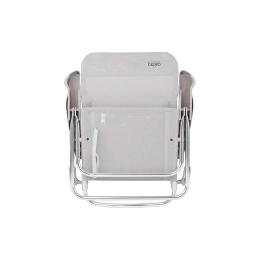 Crespo Beach Chair AL/221 Light Grey Crespo - UK Camping And Leisure