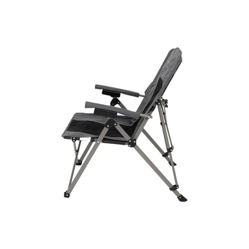 Bo-Camp Folding Chair Fraser 4 Positions Anthracite Bo-Camp - UK Camping And Leisure
