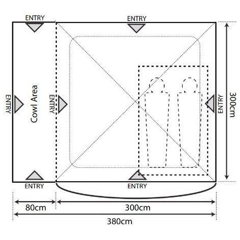 Outdoor Revolution Q Cayman T1 Driveaway Awning Outdoor Revolution - UK Camping And Leisure