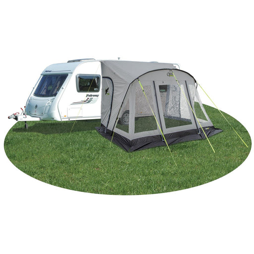 Quest Falcon Pro 390 Poled Porch Caravan Awning Grey Quest Leisure - UK Camping And Leisure
