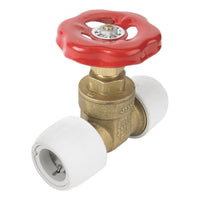 Hep2O Brass Gate Valve - 22mm Size for Caravan / Motorhomes