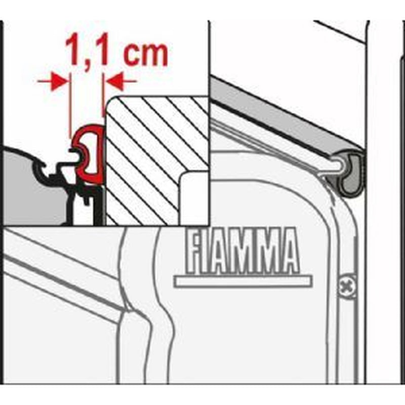 Fiamma Rain Guard S 11Cm (M) 03910-01- Fiamma - UK Camping And Leisure