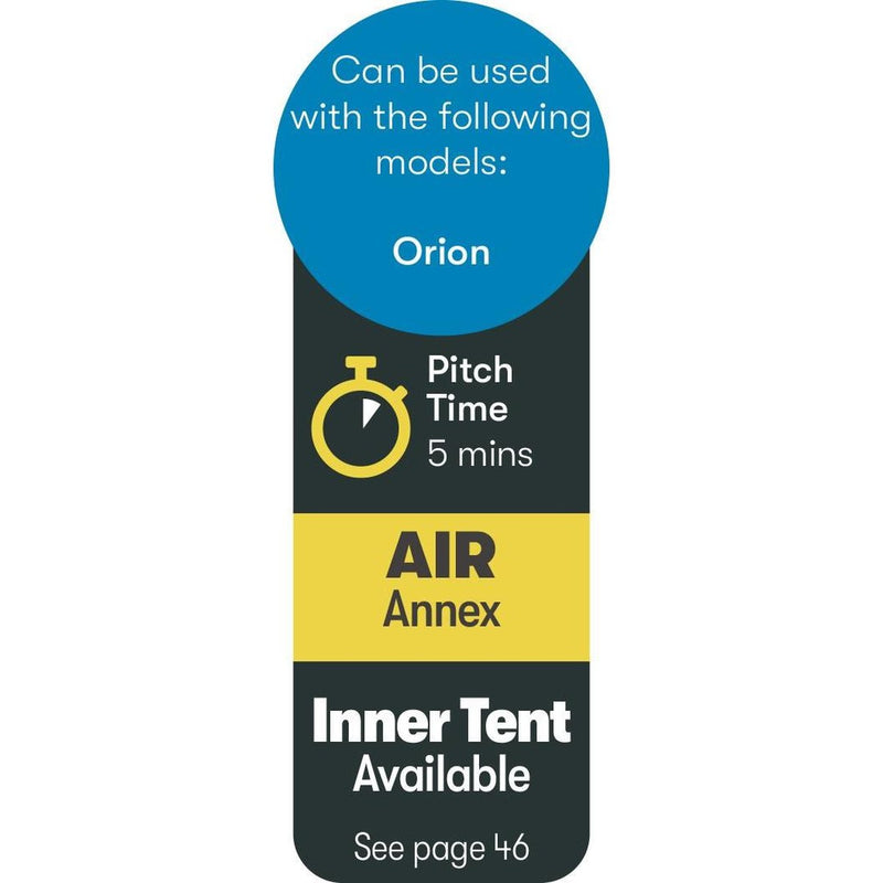 Zodiac and Orion Air Annex (Pre 2023 orion only) 12020413020000 Quest - UK Camping And Leisure