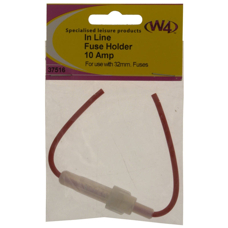 W4 In-Line Fuse Holder 10A 37516 W4 - UK Camping And Leisure