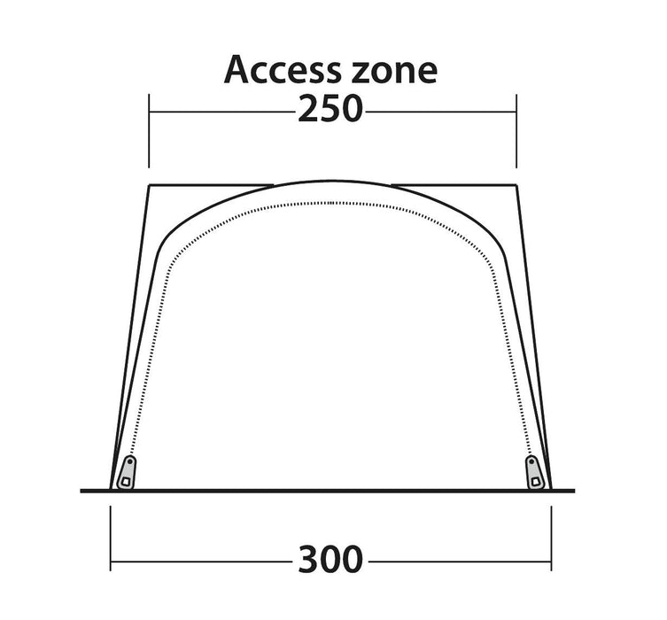 Outwell California Highway Driveaway Awning Grey Outwell - UK Camping And Leisure